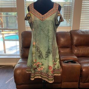 Floral Cold Shoulder Dress